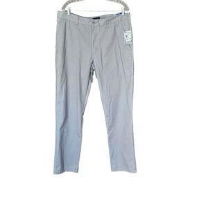 NWT Basic Editions Mens Modern Fit Chino / Dress Pants Gray 36"x32”